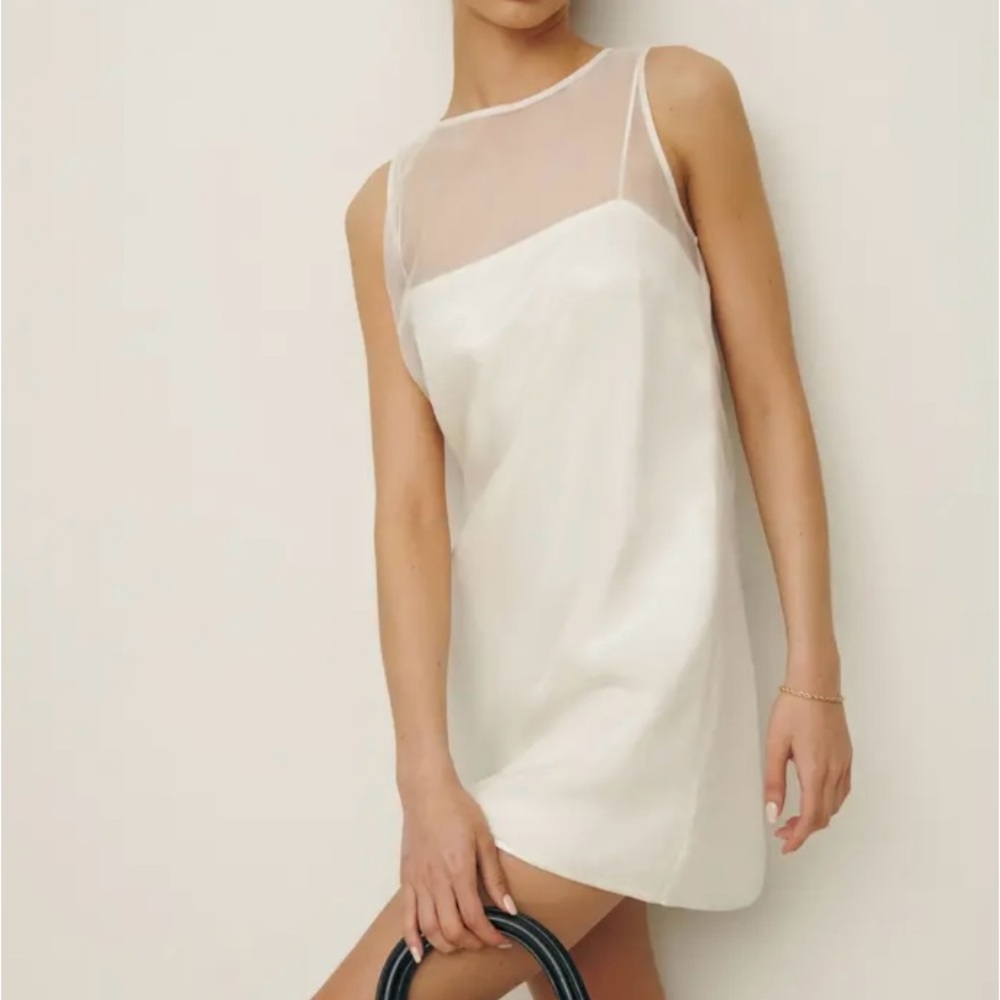 Reformation White Mini Dress